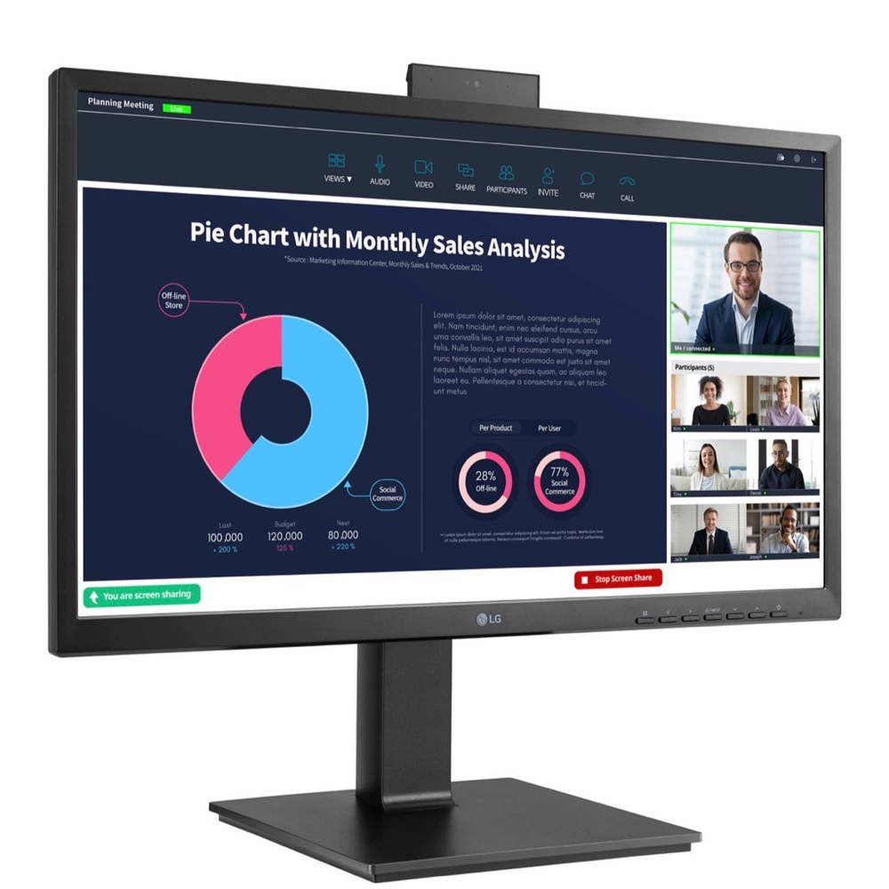 LG 24″ USB-C Full HD Monitor — Model 24BP750C-B